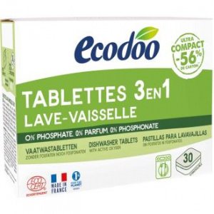 Lavavajillas Tabletas Para Maquina 3 En 1 30Ud. – ECODOO