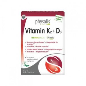 Vitamin K2+D3 60Comp. Vegan – Physalis