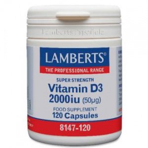 Vitamina D3 2000 UI 120 cápsulas Lamberts