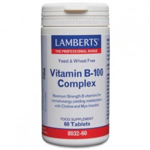 Vitamina B100 Complex 60 comprimidos Lamberts