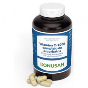 Vitamina C 1000 Complejo De Ascorbatos 180Comp. – Bonusan