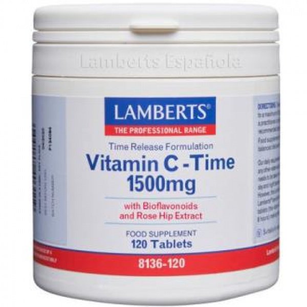 Vitamina C Liberación Sostenida 1500 mg 120 comprimidos Lamberts