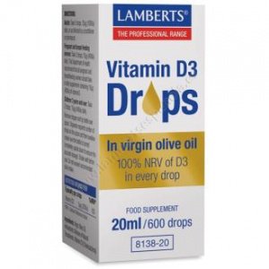 Vitamina D3 en Gotas 200 UI 20 ml Lamberts