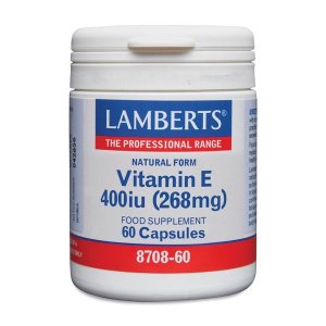 Vitamina E Natural 400 UI 60 perlas Lamberts