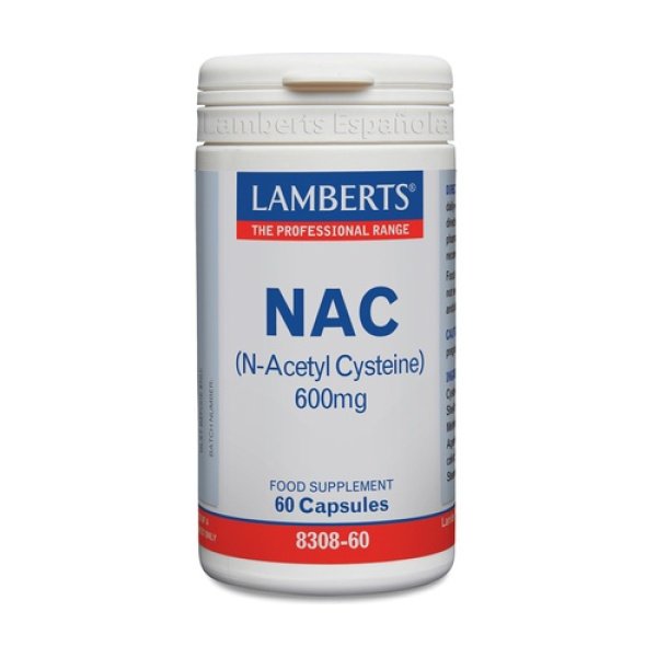 NAC (N-Acetil Cisteína) 600 mg 60 cápsulas Lamberts