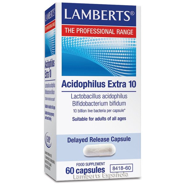 Acidophilus Extra 10 60 cápsulas Lamberts