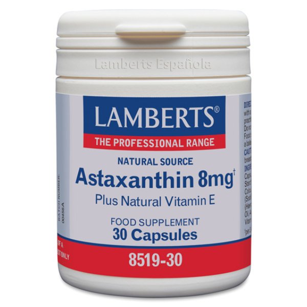 Astaxantina 8 mg 30 cápsulas Lamberts