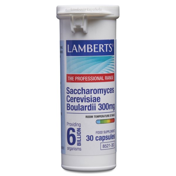 Saccharomyces Cerevisiae Boulardii 300 mg 30 cápsulas Lamberts