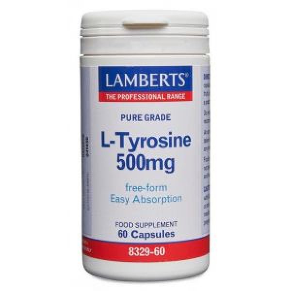 L-Tirosina 500 mg 60 cápsulas Lamberts
