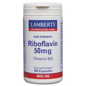 Riboflavina 50 mg 100 cápsulas Lamberts