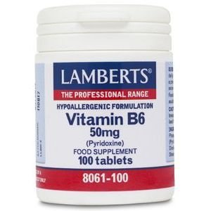 Vitamina B6 50 mg 100 comprimidos Lamberts