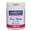 Zinc 15 mg 180 comprimidos Lamberts