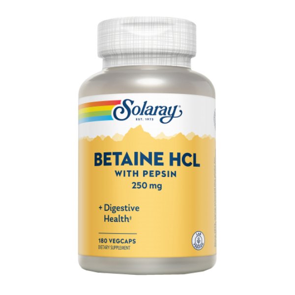 Betaína HCL 100 cápsulas Solaray