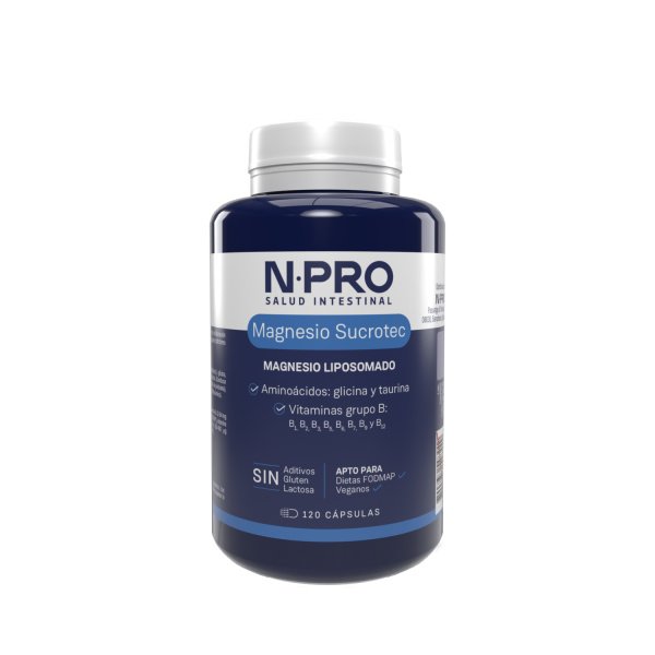 Magnesio Sucrotec 120 cápsulas NPro Salud Intestinal