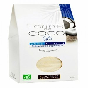 Harina de Coco Ecológica sin Gluten 400 gramos Comptoirs & Compagnies