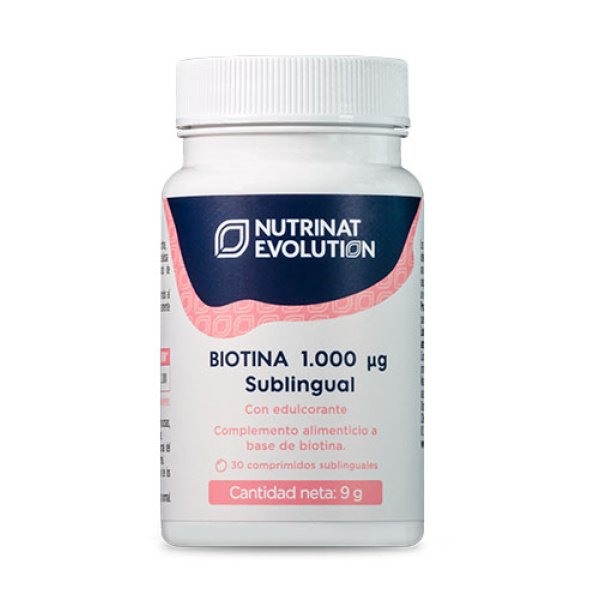 Biotina Sublingual 1000 mcg 30 comprimidos Nutrinat Evolution