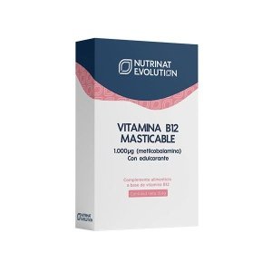 Vitamina B12 1.000 mcg (Metilcobalamina) Masticable 30 comprimidos Nutrinat Evolution