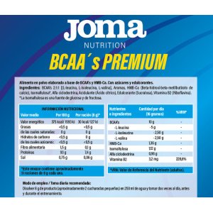 BCAA’S Premium 250 gramos Joma Nutrition