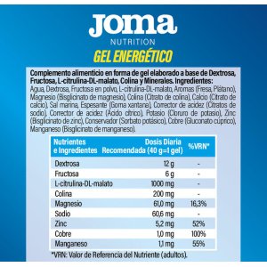 Gel Energético Para Deportistas 40 gramos Joma Nutrition